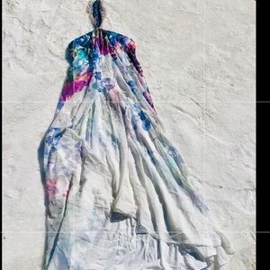 Stunning Badgley Mischka Collection GODDESS Waterfall Floral Dress 10